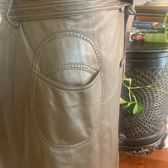 ✨TROJAN Vintage✨ Brown Taupe Belted Trench Coat Jacket Size [M] - Picture 6 of 14